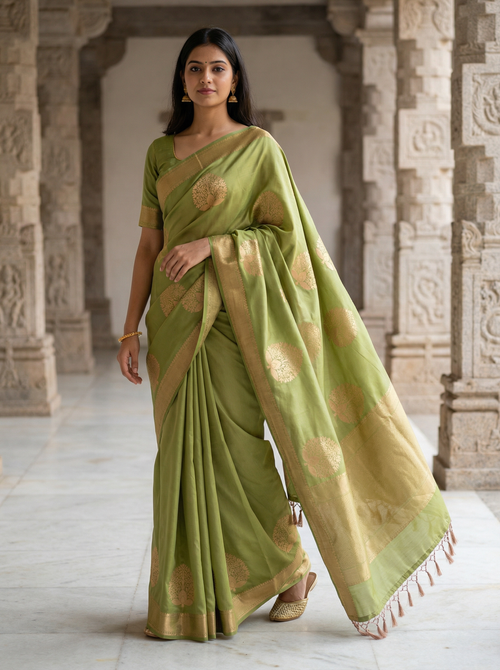Ilampillai Soft Silk Borderless Saree