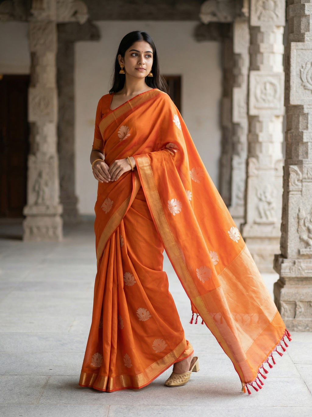 Ilampillai Soft Silk Borderless Saree