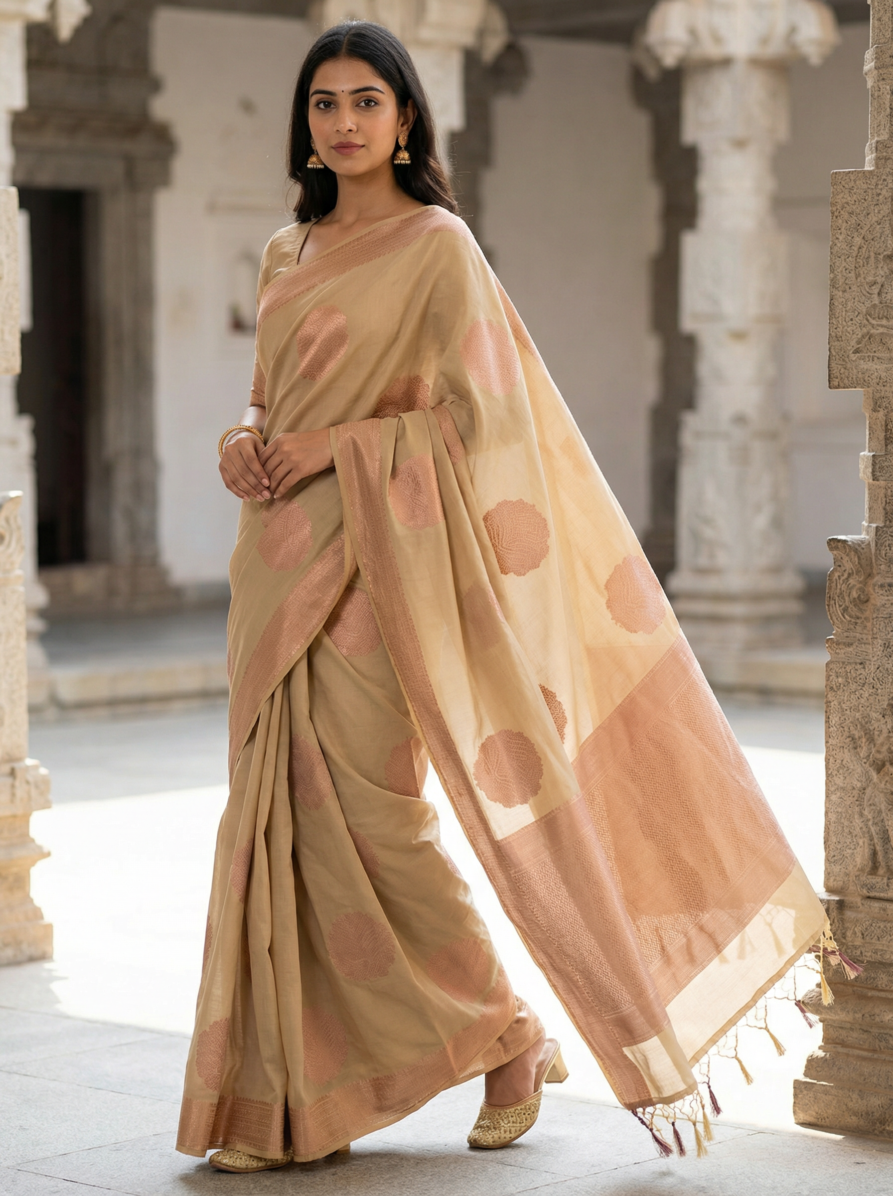 Ilampillai Soft Silk Borderless Saree