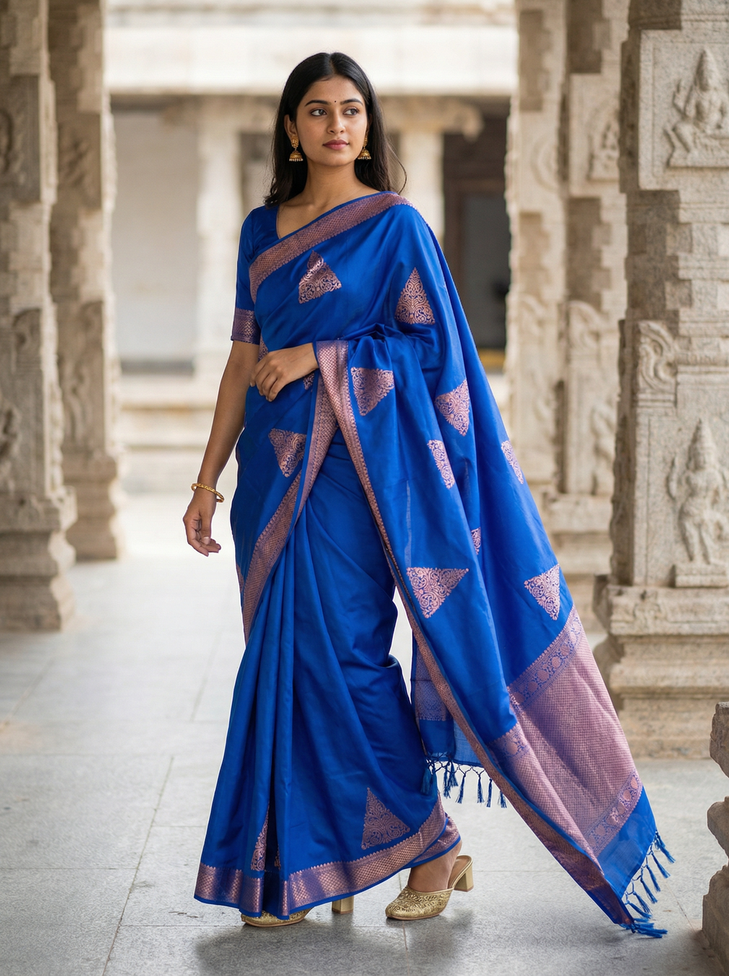 Ilampillai Soft Silk Borderless Saree