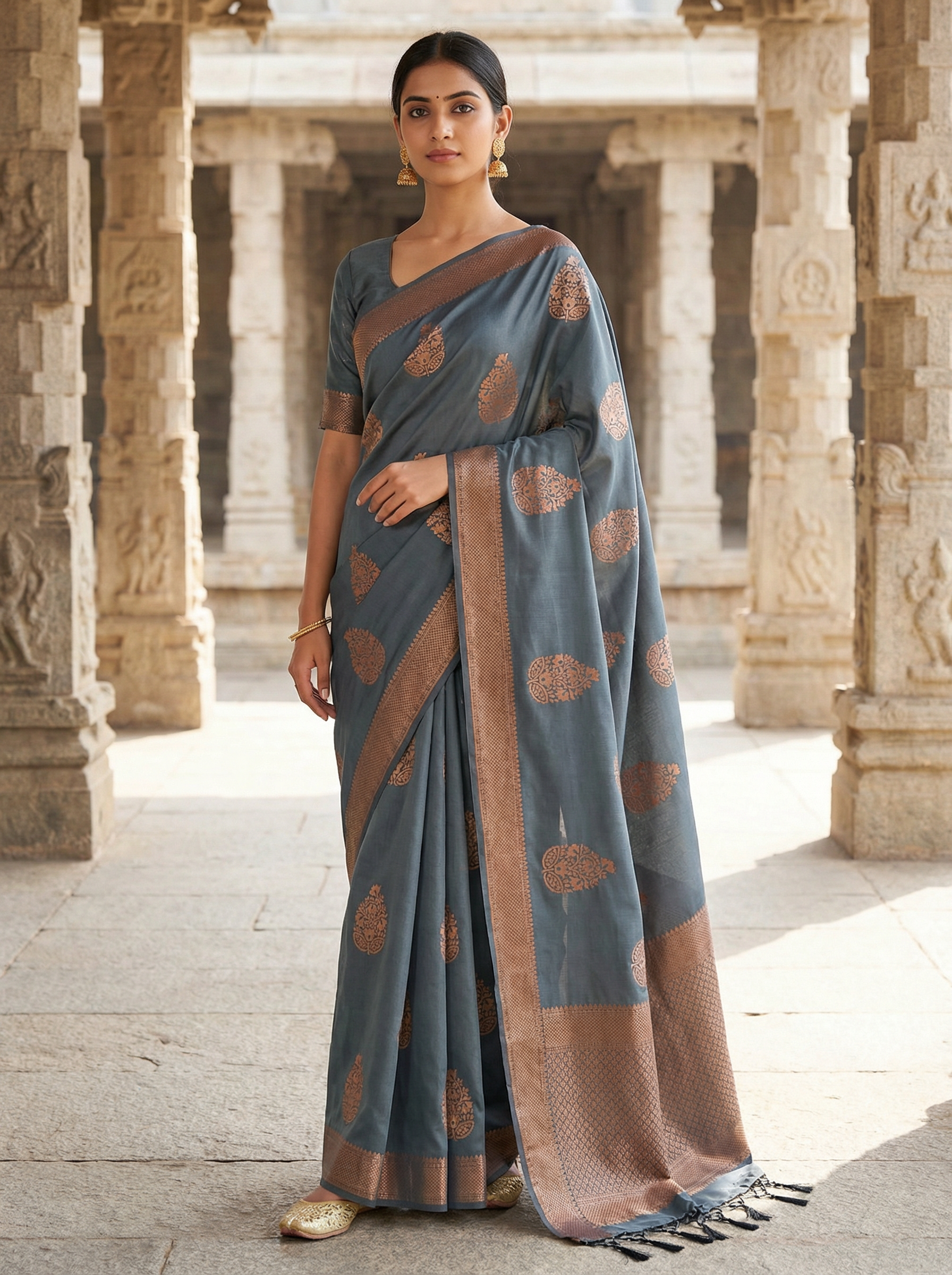Ilampillai Soft Silk Borderless Saree