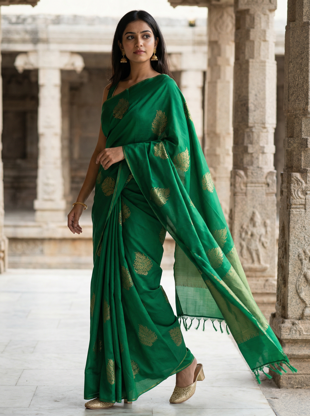 Ilampillai Soft Silk Borderless Saree